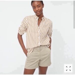 J. Crew City Fit Khaki Cotton shorts Sz 4